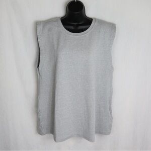 EMMA KNUDSEN Grey Boyfriend Tank